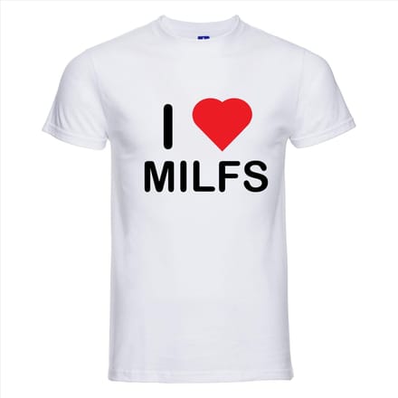I LOVE T-shirt - 100% Katoen - Maat L - Classic Fit - Wit