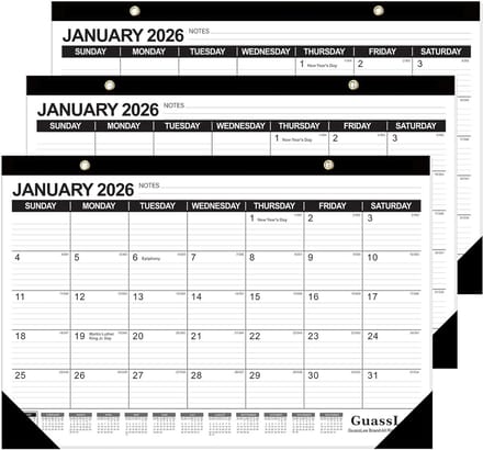 Grote Bureaukalender 2025-2029, Jaarplanner voor School en Kantoor