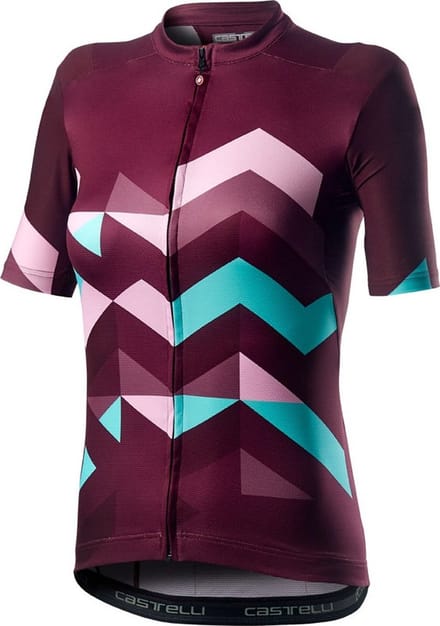 Castelli Fietsshirt Dames Rood - CA Unlimited W Jersey Sangria  - S