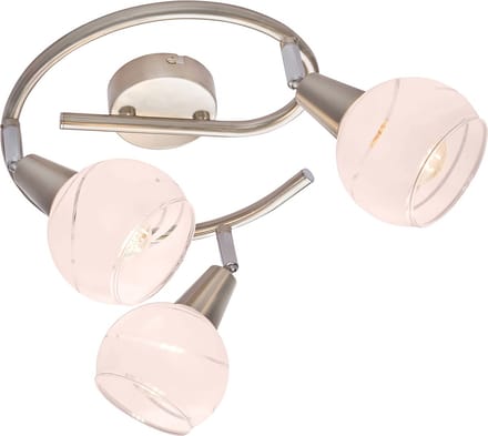 Globo - spot - Elliott - nikkel - metaal - Ø 25cm - E14_LED - 54341-3G