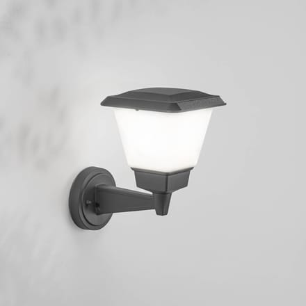 Fabas Luce Buitenwandlamp Lena, donkergrijs, metaal, E27, 27 cm, IP54