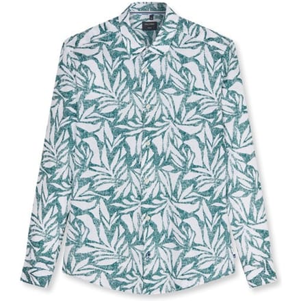 OLYMP Casual Overhemd, Regular Fit, Kent, Smaragdgroen