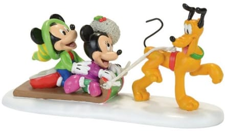 Mickey & Minnie Mouse - Disney Verzamelfiguren - Pluto Toboggan Rise - voor Geen - meerkleurig