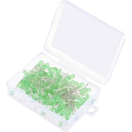 TRU COMPONENTS Bedrade LED Geel-groen Rond 5 mm 90 mcd 30 ° 20 mA 1.8 V, 2.4 V