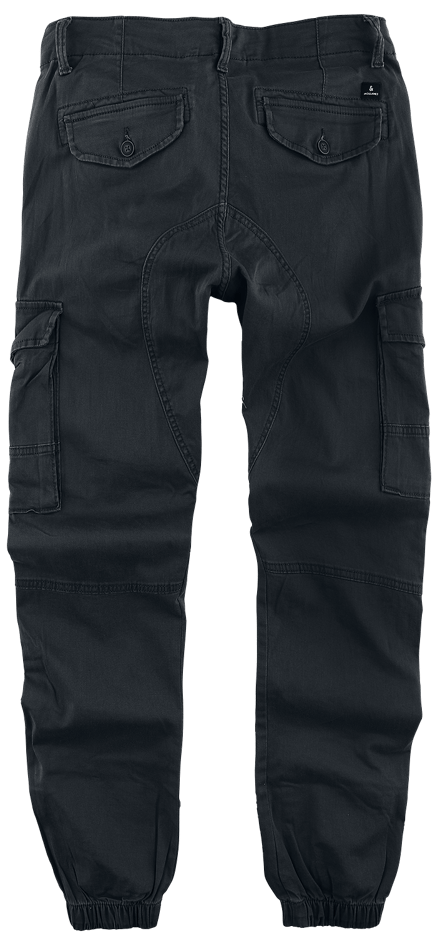 JACK & JONES Herenkleding - STUDIO JPSTPAUL FLAKE CARGO NOOS Regular Fit Broek in het Zwart - Maat 29