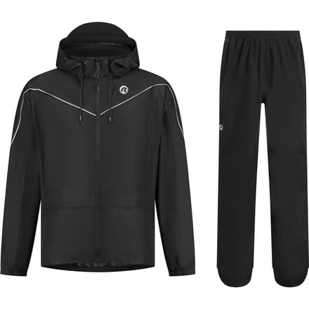 Rogelli Commuter Essential Dames en Heren Regenpak - Zwart