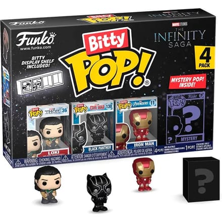 Figurine Bitty Pop Marvel de Infinity Saga Loki Funko Blister 4 (x4)