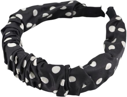 Polkadot - Stippen Diadeem/Haarband - Zwart | Polyester