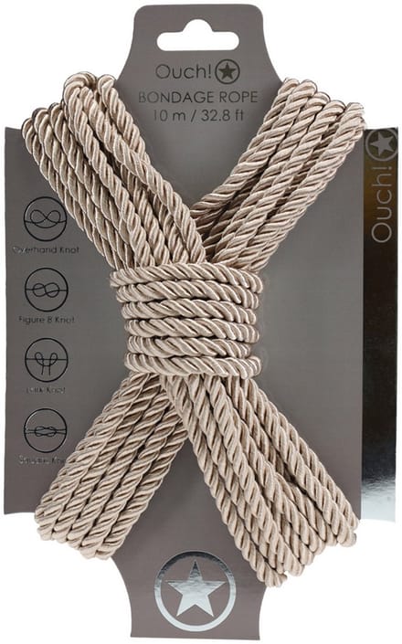 Ouch! by Shots - Polyester Bondage Touw - 10 m / 32,8 ft - Goud