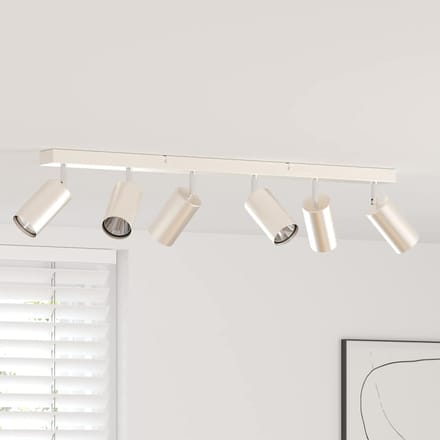 vidaXL Plafondspot met schijnwerpers Nikkel 73 x 6 x 16 cm Metaal