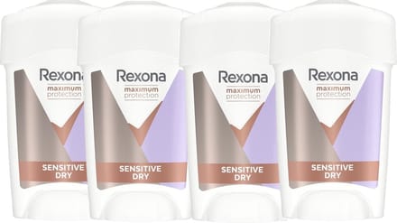 Rexona Maximum Protection - Deodorant - Stick - Sensitive Dry - 45ml x 4