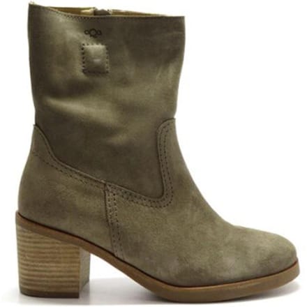 Aqa Shoes Velour elmwood A8556 A51 24 TAUPE