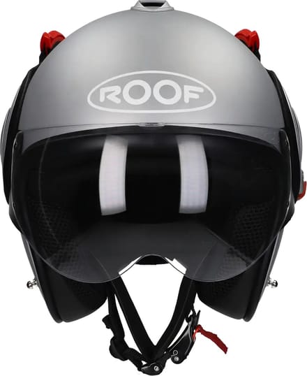 Roof Boxer V8 Alpha Silverwhite - Systeemhelm - Maat L - Boxer helm - Motorhelm - ECE 22-06 gekeurd