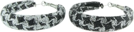 Behave - Oorbellen - Oorringen pied-de-poule glitter - statement trend