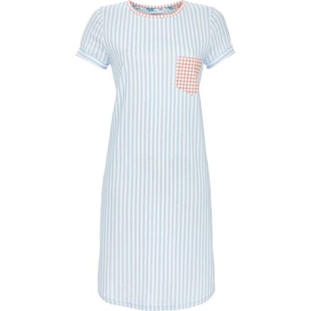 Blauwe strepen nachthemd Ringella - Blauw - Maat - 48