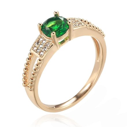 Cilla Jewels Damesring met Groene Zirkonia-20mm