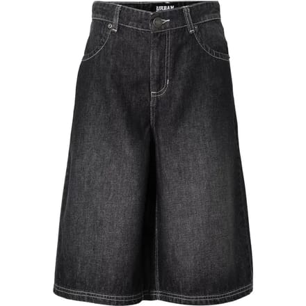 Urban Classics - Denim Bermuda Korte broek - Taille, 26 inch - Zwart