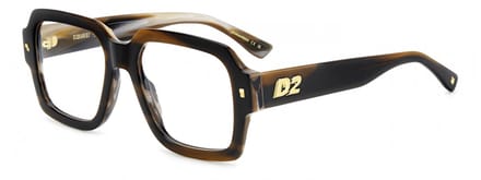 Dsquared2 D2 0148 Brown horn 54/19/145 MAN Brilmonturen