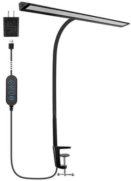 LED-tafellamp met klem 5 kleurmodi 5 helderheidsniveaus