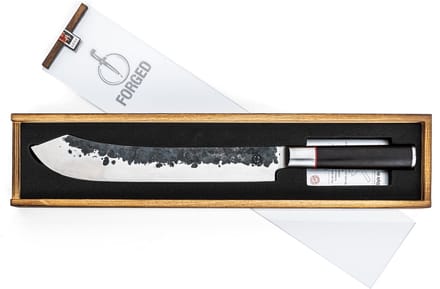 Forged Sebra Slagersmes 25,5cm - Sebrahout - In Houten Giftbox