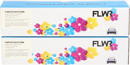 FLWR - Toners / HP 126A twinpack / zwart / Geschikt voor HP