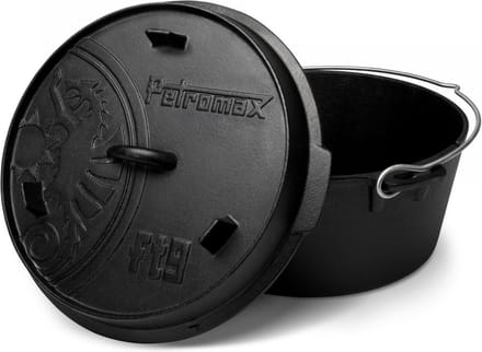 Petromax Dutch Oven ft9 with a flat base, gietijzeren pan