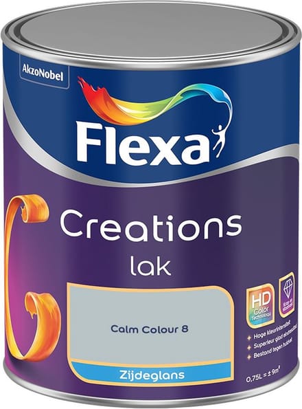 Flexa - Creations Lak Zijdeglans - Calm Colour 8 - Mengverf - 750 Ml
