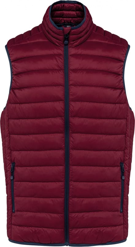 Kariban Men’s lightweight sleeveless down jacket K6113 - Wine - S