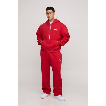 Oversized Boxy M Star Hoodie en Baggy Jogger Trainingspak | Red | Size Medium