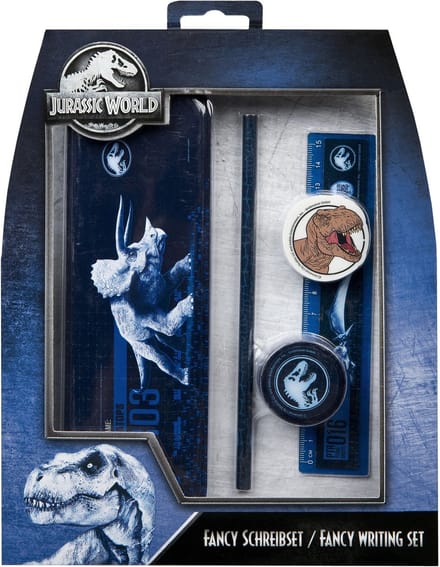 Undercover - Jurrasic World Schrijfset Luxe 5-Delig - Kunststof - Multicolor -
