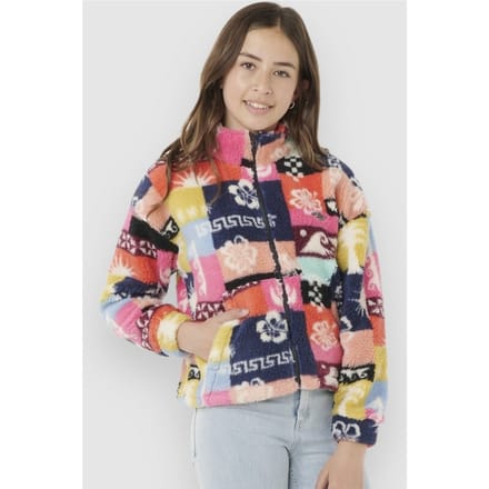 Rip Curl Keepsakes Polar Fleece Kids Zip Hoodie patroon