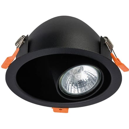 Nowodvorski Lighting Inbouwspot Dot, verstelbaar, zwart