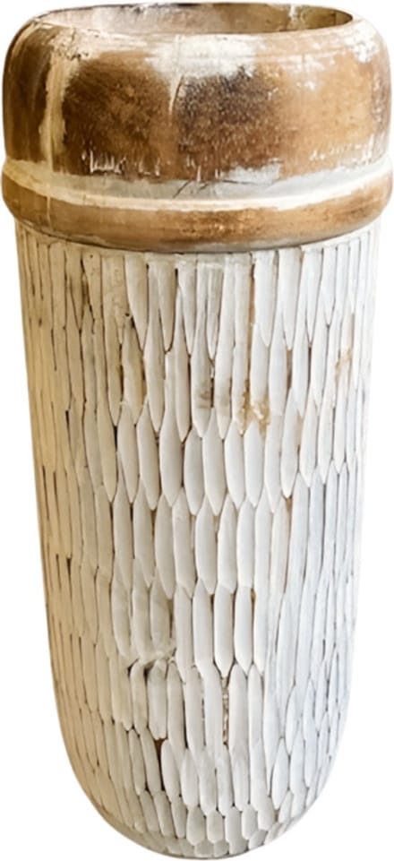 Pot – Gesneden / Carved Design – H50 cm – Decoratief & Uniek