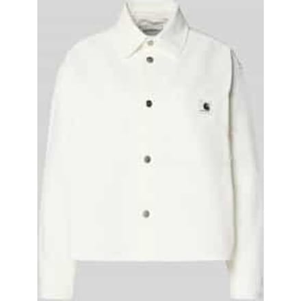 relaxed fit overhemdjack met labeldetail model 'Georgia'
