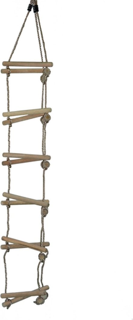 Touwladder PP touw 3 zijden met 5 sporten 2,3m