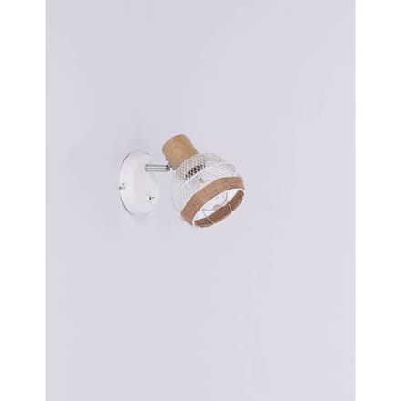 Globo Wandlamp Widy met henneptouw-decoratie