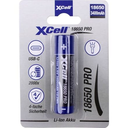 XCell Speciale oplaadbare batterij 18650 Li-ion 3.7 V 3400 1 stuk(s)