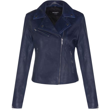 Dames klassiek leren Brando bikerjack-Loughton