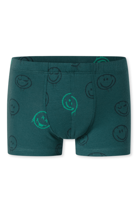 Shorts, set van 5, met streepjes en smiley, groen/blauw - 95/5 92