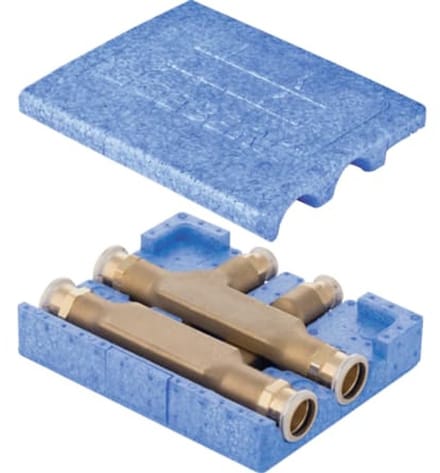 Geberit Mapress kruisings-T-stuk met isolatiebox, DN 12 / 12 / 12, 63113
