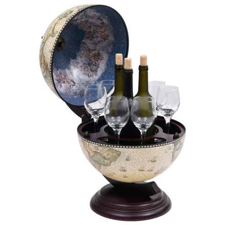 vidaXL - Globebar - tafelmodel - eucalyptushout - groen