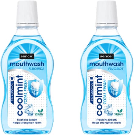 Sence Coolmint Total Fresh Mondwater - 2 x 500 ml