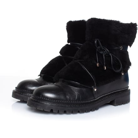 Bontversierde leren veterschoenen
