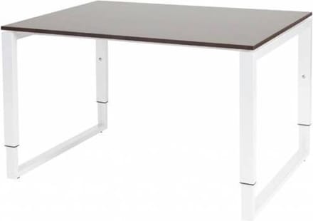 Verstelbaar Bureau - Domino Plus 120x90 logan - wit frame