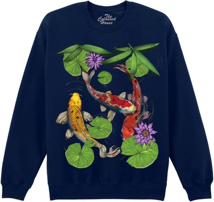 Koi Fish The Coloured House Sweater M