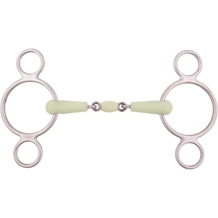 3 ring bit voor verstelbare paard dubbele pauze BR Equitation Apple Mouth