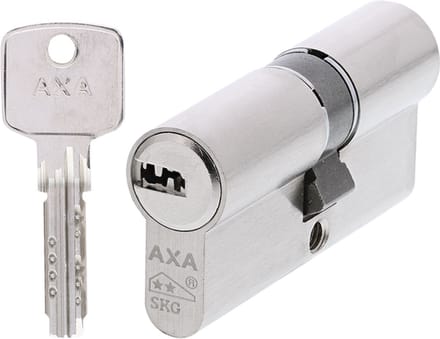 AXA Dubbel Veiligheidscilinder - Comfort Security - Cilinderslot - incl. 3 sleutels - SKG2 - Vernikkeld - 30/35 mm