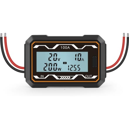 Compteur de puissance cc de haute précision, analyseur de puissance, tension, courant, ampèremètre de tension de batterie 100A