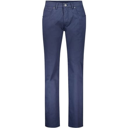 Gardeur Broek Bill Fine Pattern Cotton Comfort Stretch Soft Wash-out Effects Marine / male