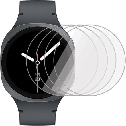 4x TechNow Screenprotector geschikt voor Samsung Galaxy Watch 8 40mm Screenprotector - Gehard Glas - Rounded - Proteqt+